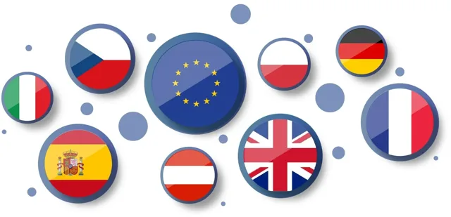 Flags of the countries where Munshian registers VAT
